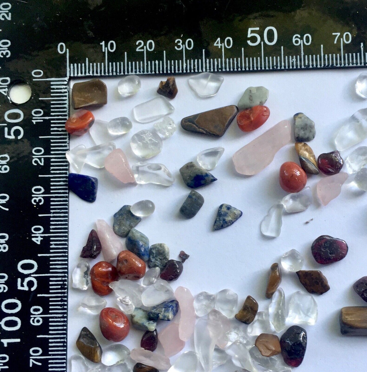 40g Natural Stone Gemstone Crystal 4mm-20mm Chips Nuggets No Holes