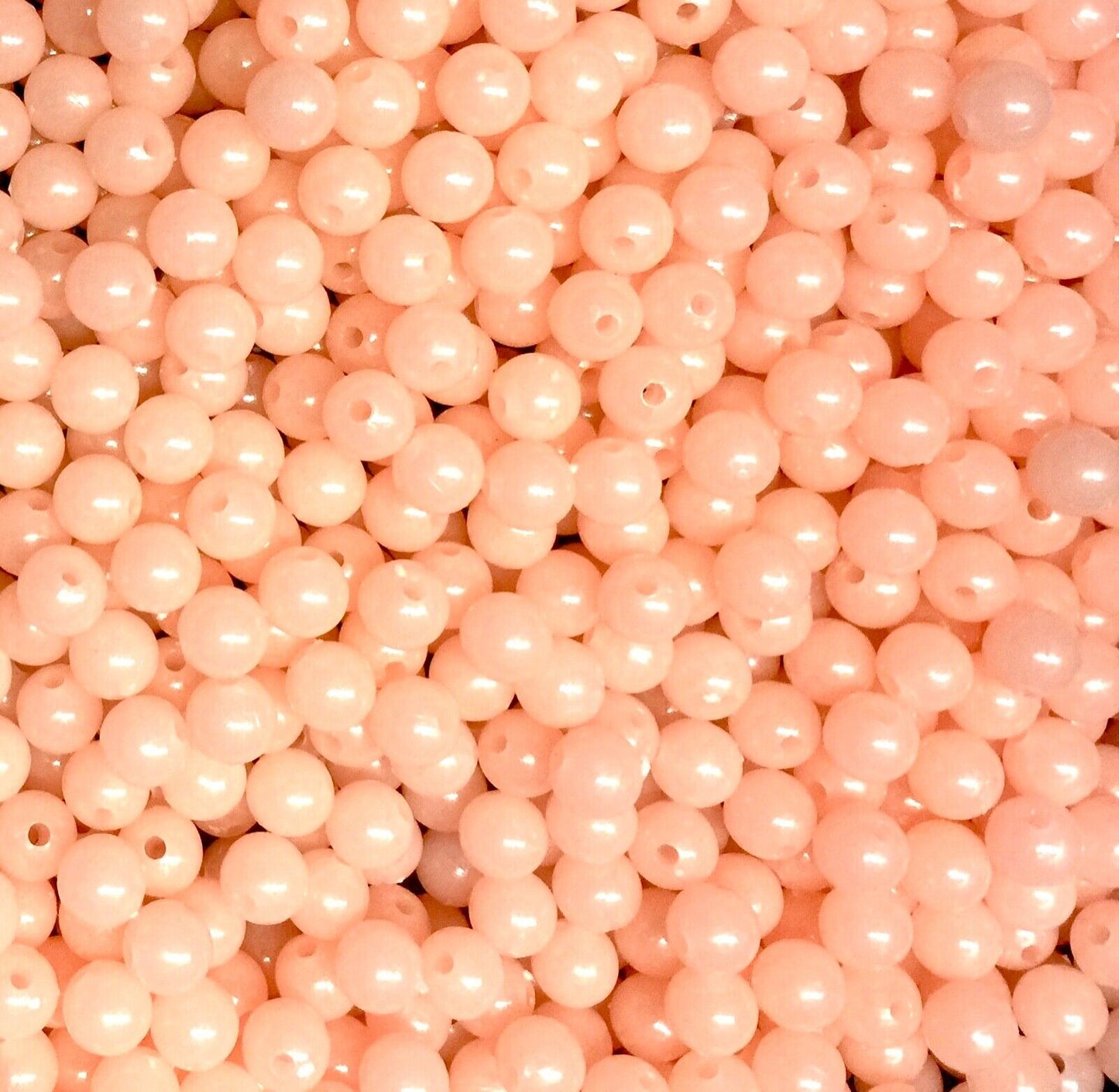 100x Multi Colour 8mm Glow in the Dark Beads for Crafts