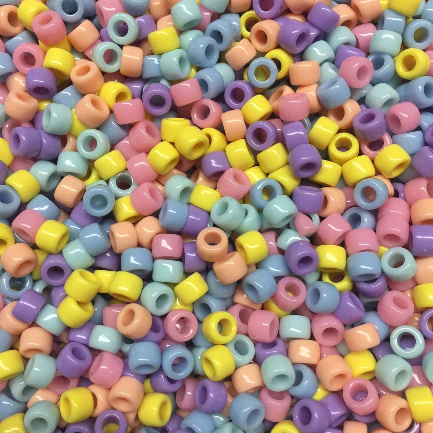 100x Smooth No Joint No Lines High Quality Pony Beads - Choose Your Colour
