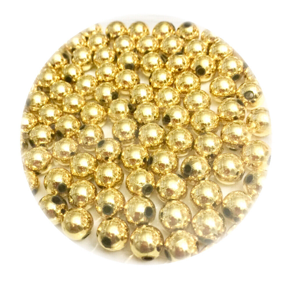 100x Acrylic 8mm Faux Pearl Beads - Choose Your Colour