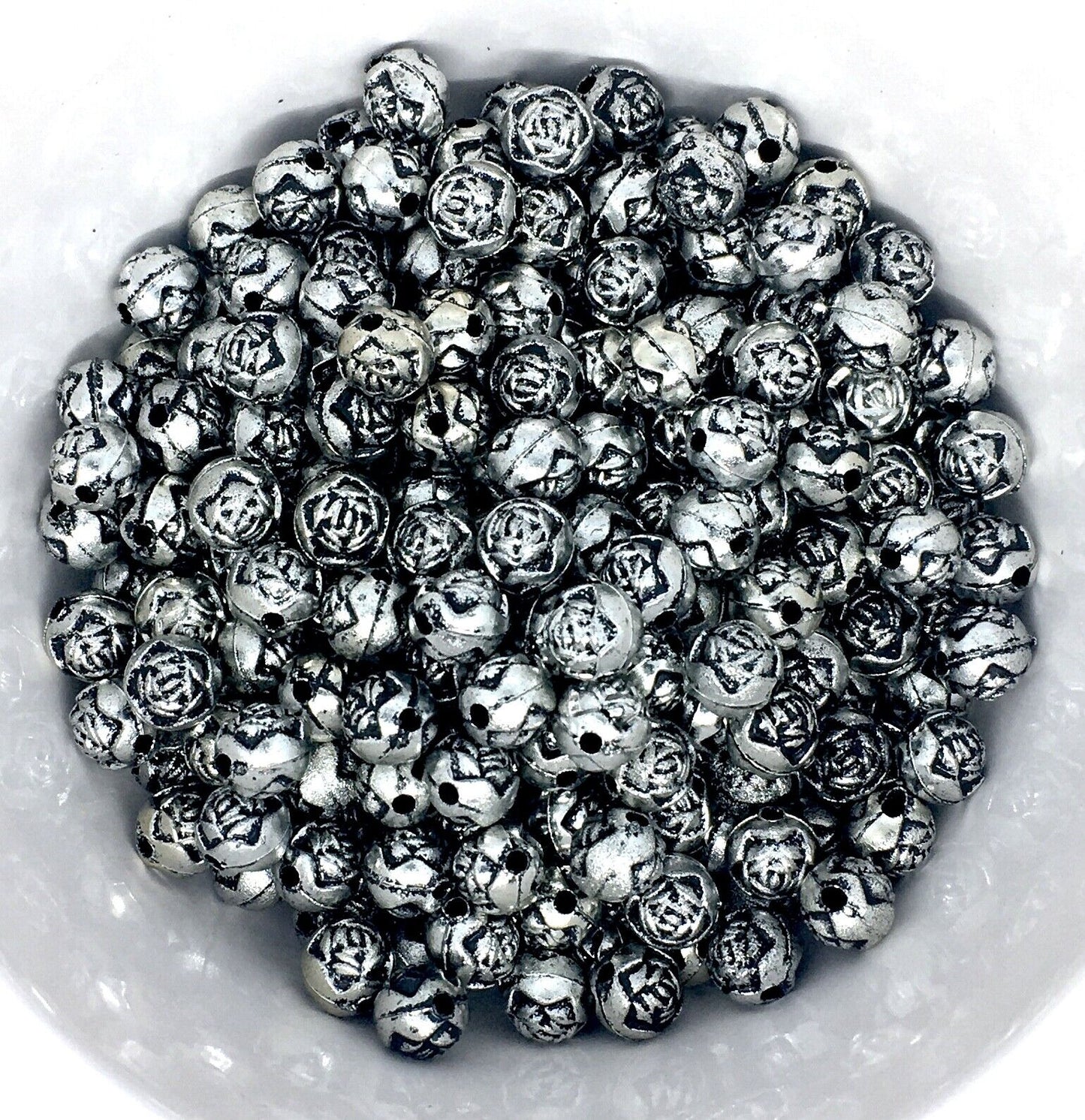 150x Antique Tibetan Style 5/6mm Acrylic Spacer Beads - Choose Your Design
