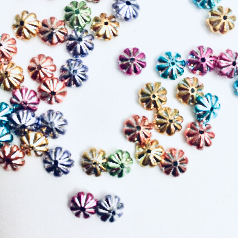 200x Mix Coloured 6mm Spacer Beads - Choose Your Style