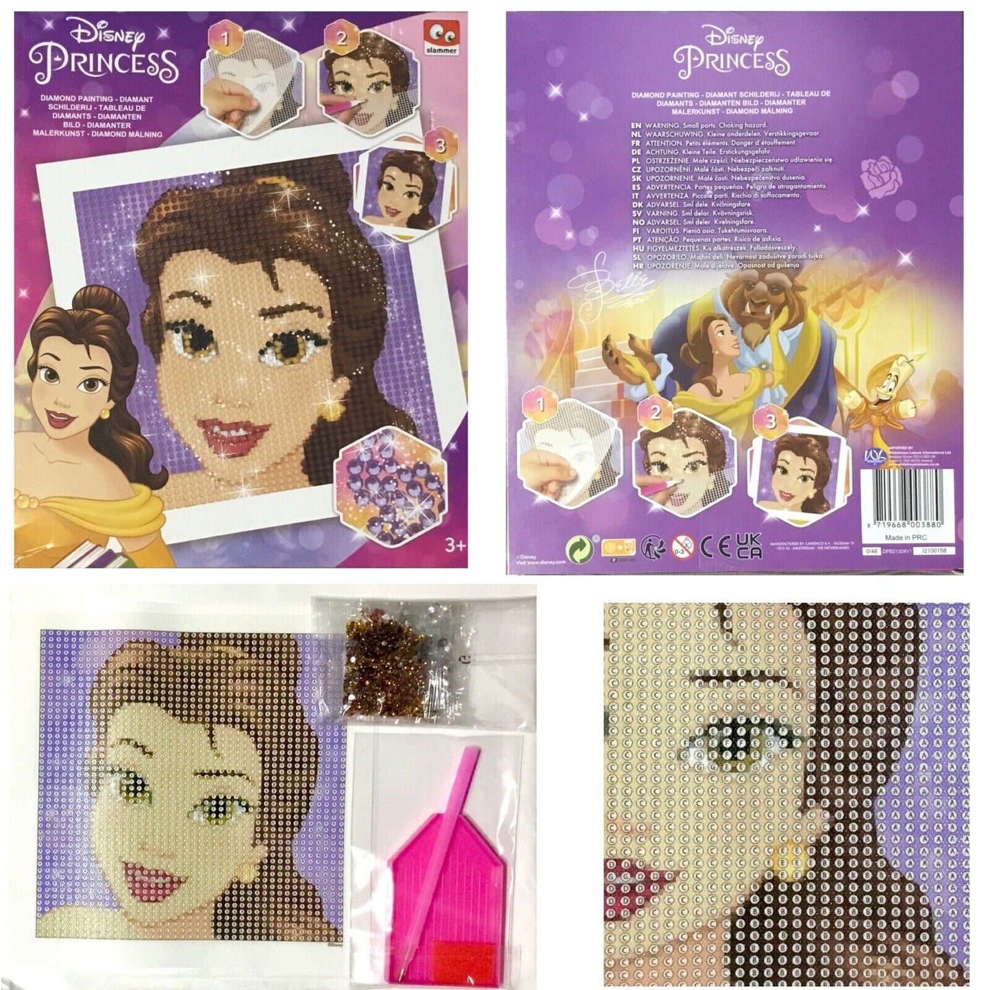 1x Disney Princess Resin Diamond Art Embroidery DIY Box Kit
