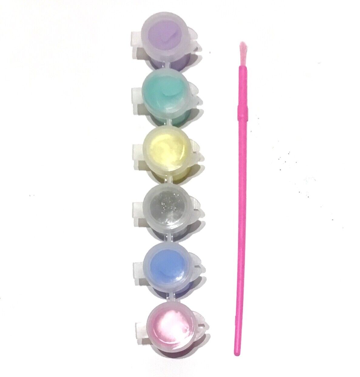 1x Set of 6 Mini Ready Mix Paint Pots w/ Brush - Pick you Colour Theme