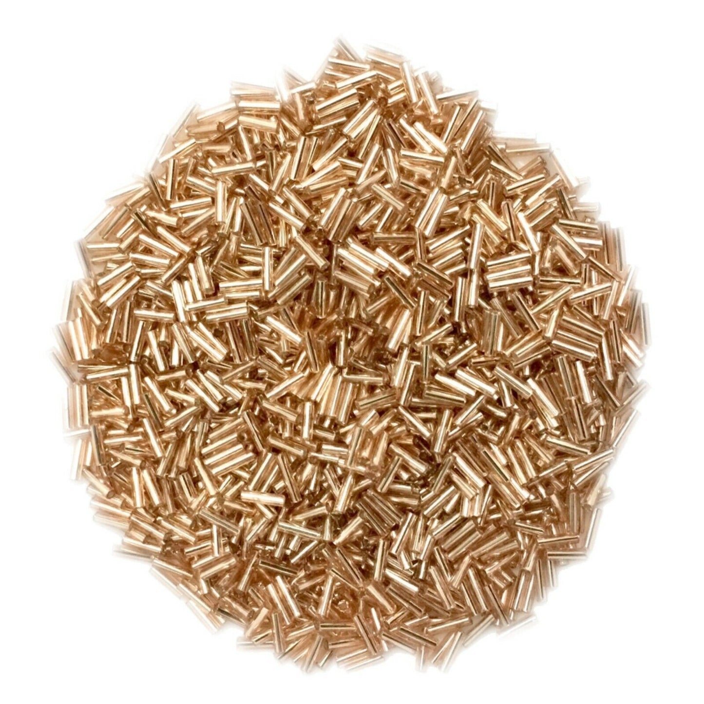 1100+ Bugle Glass 6.5-7.5mm Tube Seed Beads - Choose Your Colour