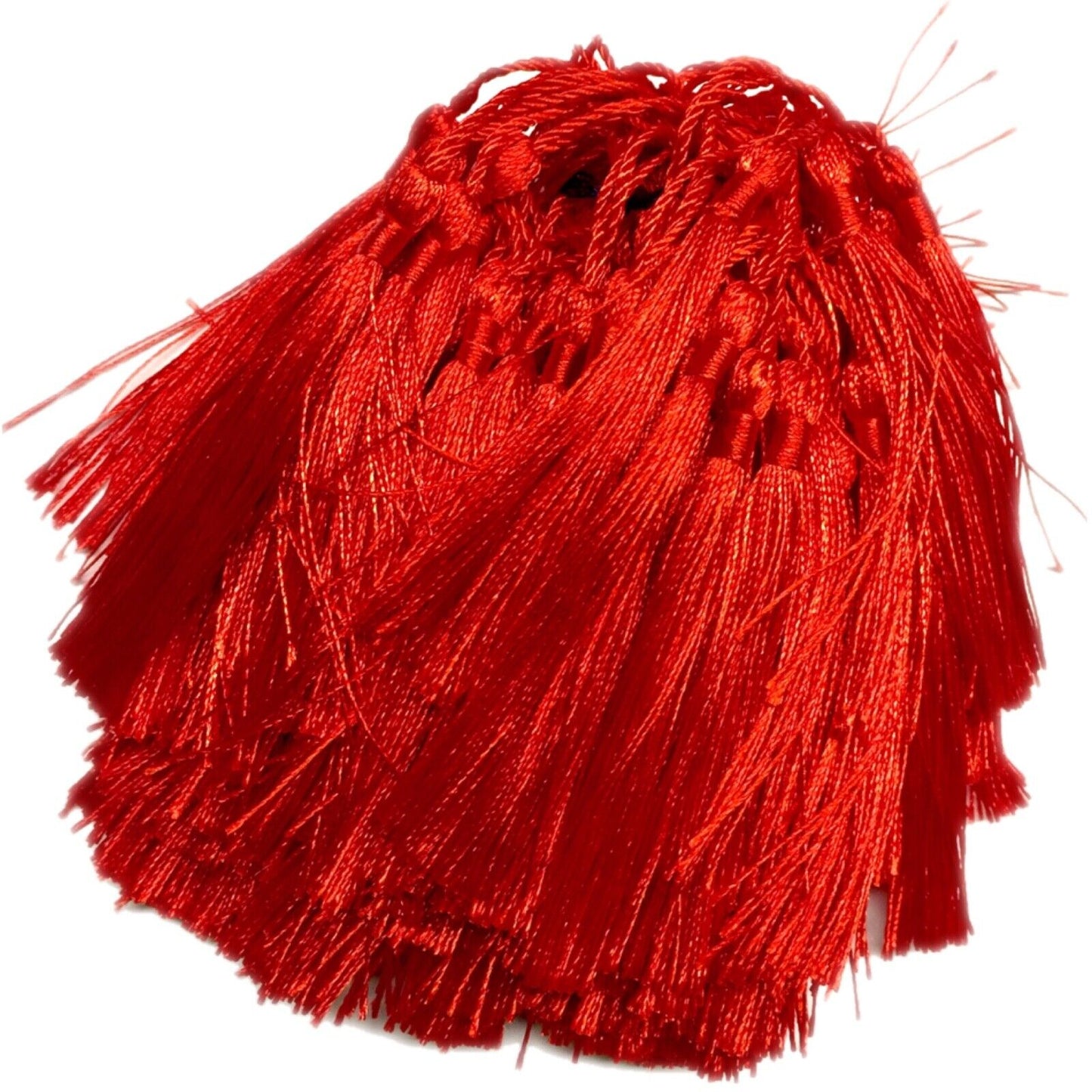 10x Satin Feel Colourful 13cm Tassels for Jewellery or Craft Making