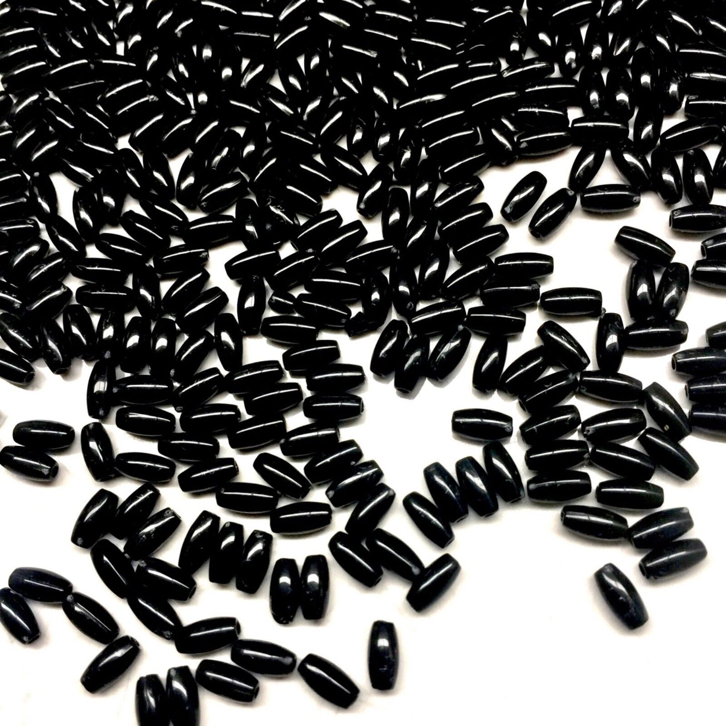 500 pcs Small Rice Pearl 6mmx3mm Acrylic Beads for Jewellery and Sewing Craft