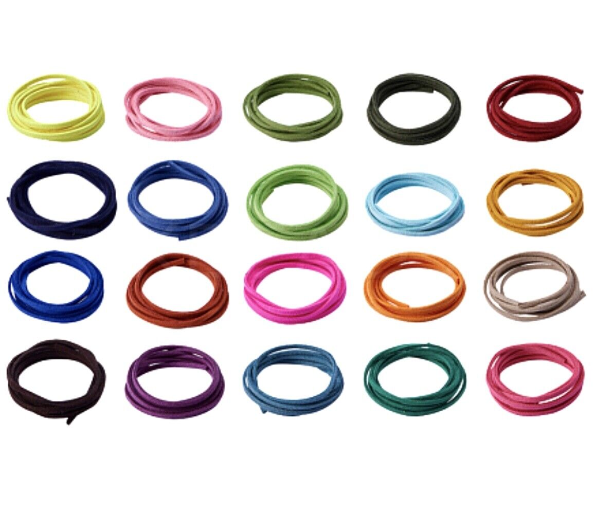 5 mtrs Faux Suede Cord 3.0x1.5mm for Jewellery Craft Making