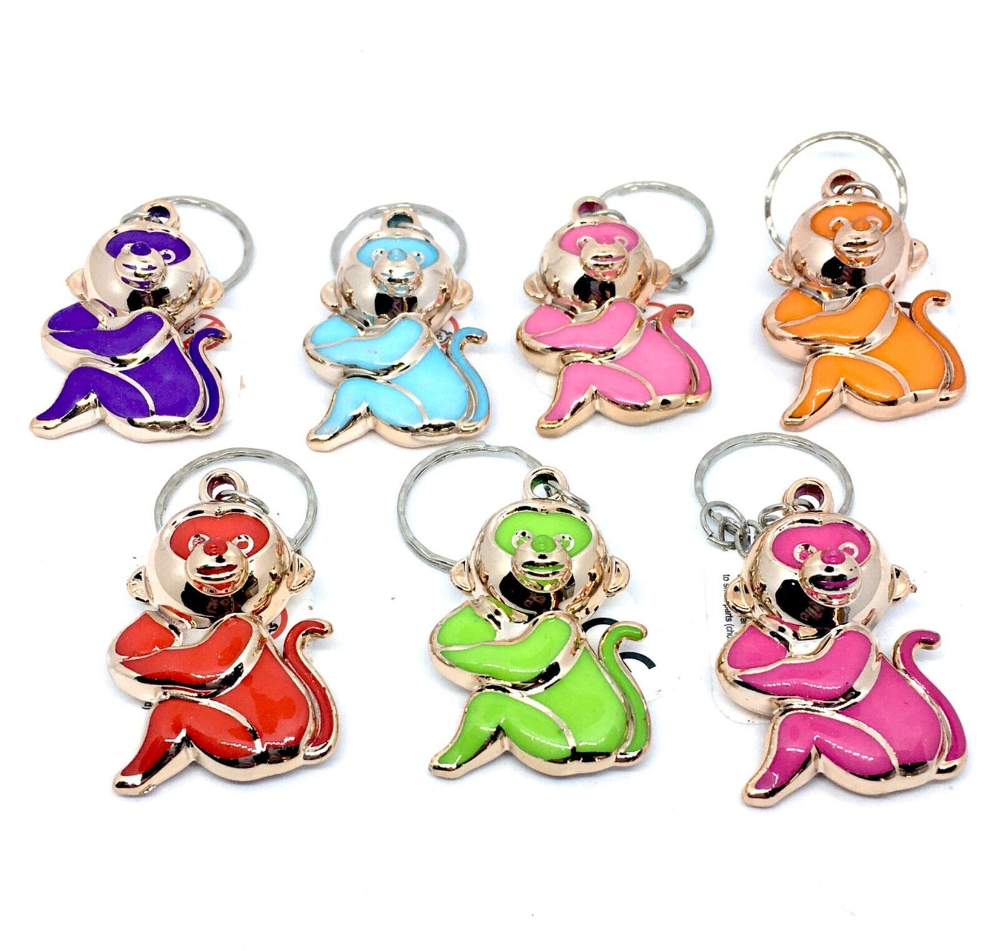 1x Fancy Keyring - Pick Your Design (Smiling, Umbrella, Mouse, Monkey or Penguin)