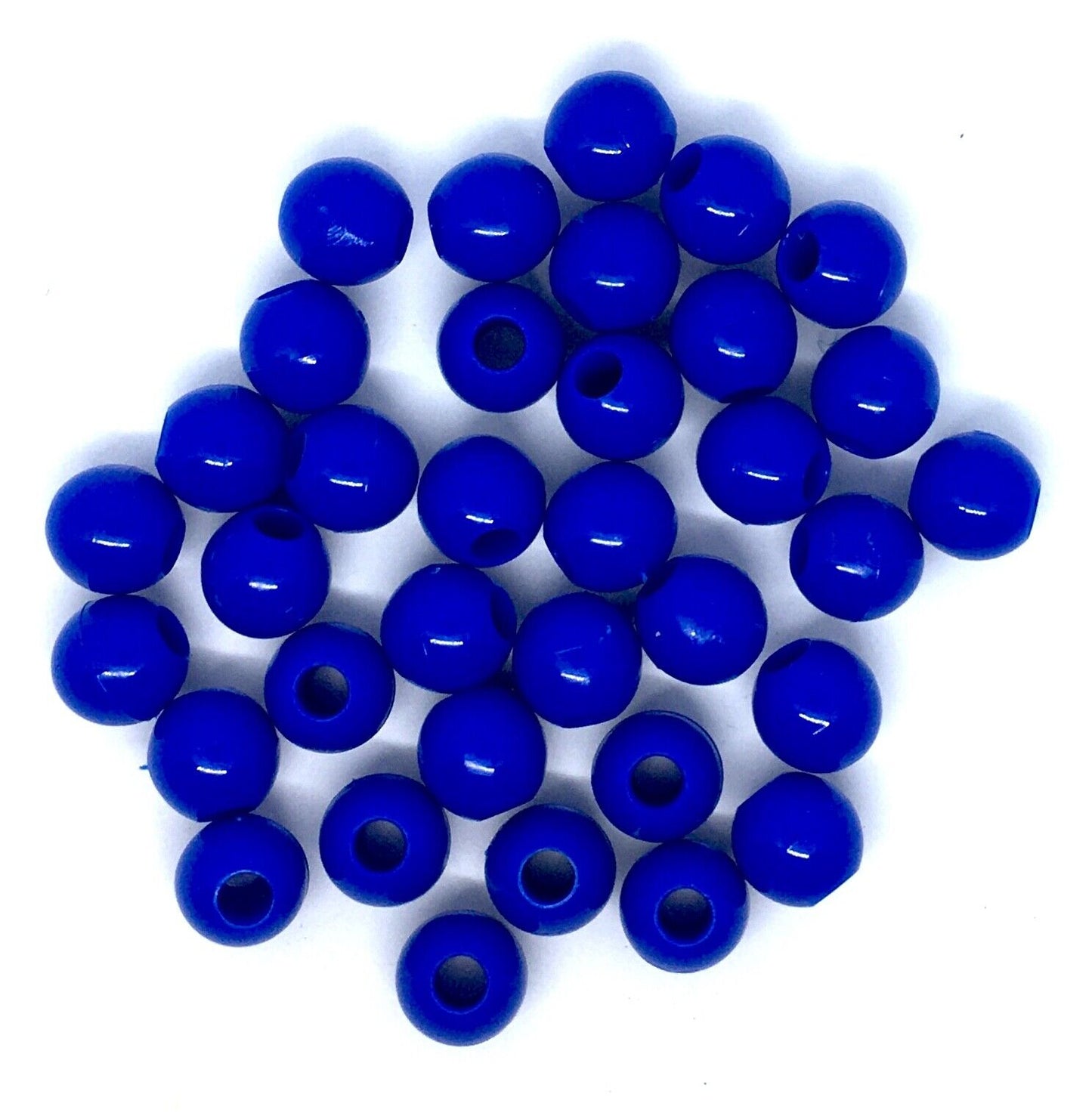 100x Large Hole 13mmx9mm Acrylic Beads - Choose your Colour