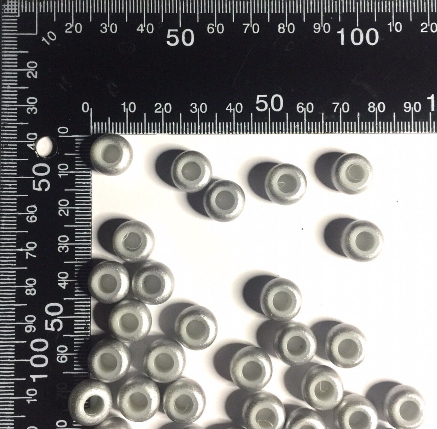 10x Mix Style Acrylic & Resin, Polymer Clay or Glass European Large Hole Bead