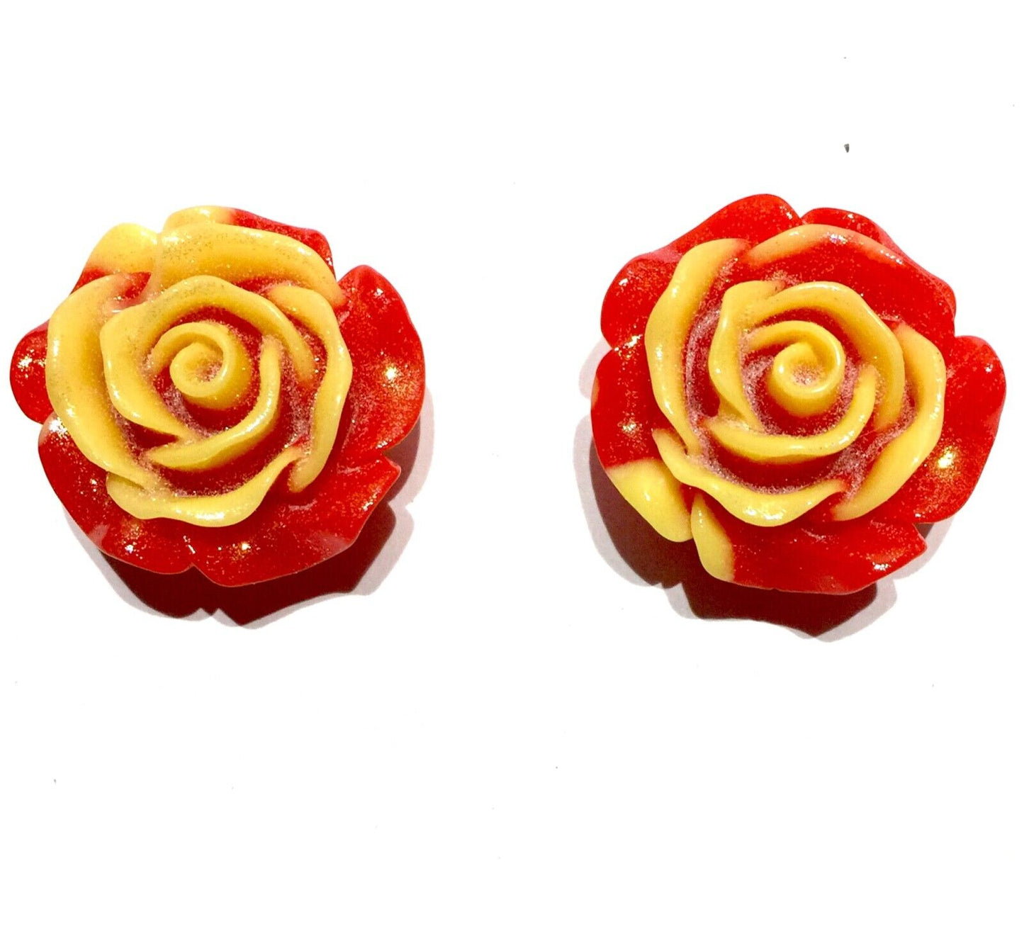 2x Large 30mm Rose Flower Charm Beads/Cabochon