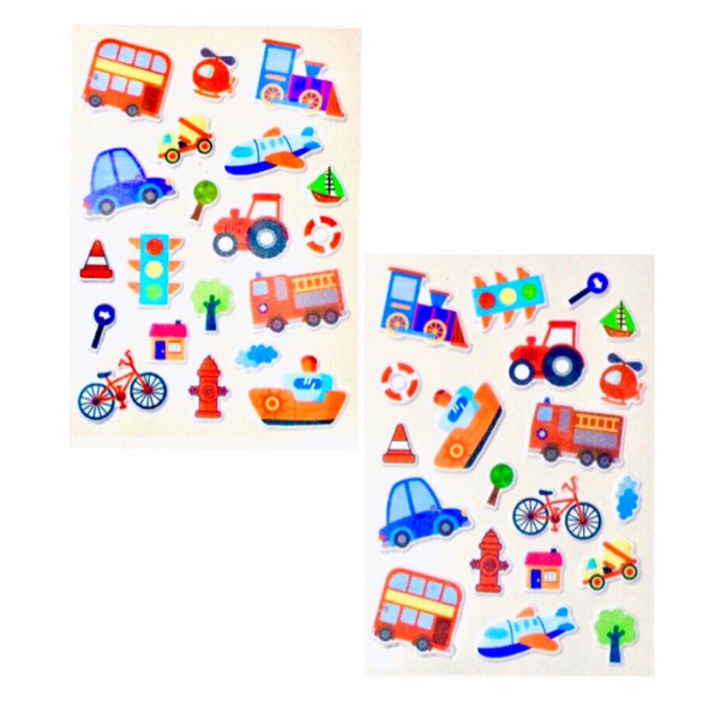 2x Sheet Multi Design 21x15cm 3D Puffy Sticker - Choose Your Design