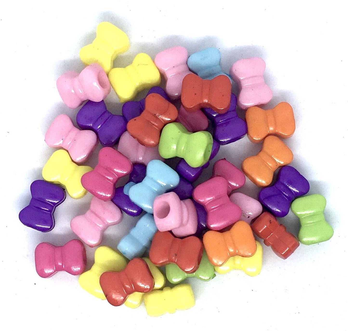 100x Mix Coloured Mix Style Large Hole Fancy Beads - Choose your Style