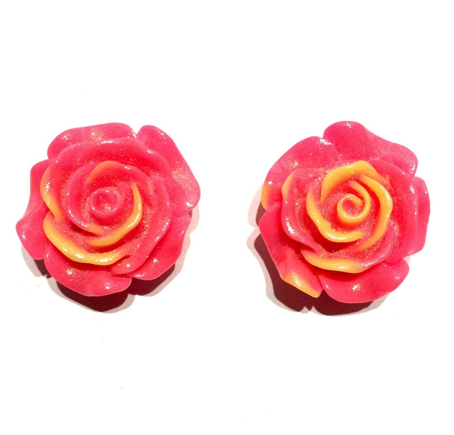 2x Large 30mm Rose Flower Charm Beads/Cabochon