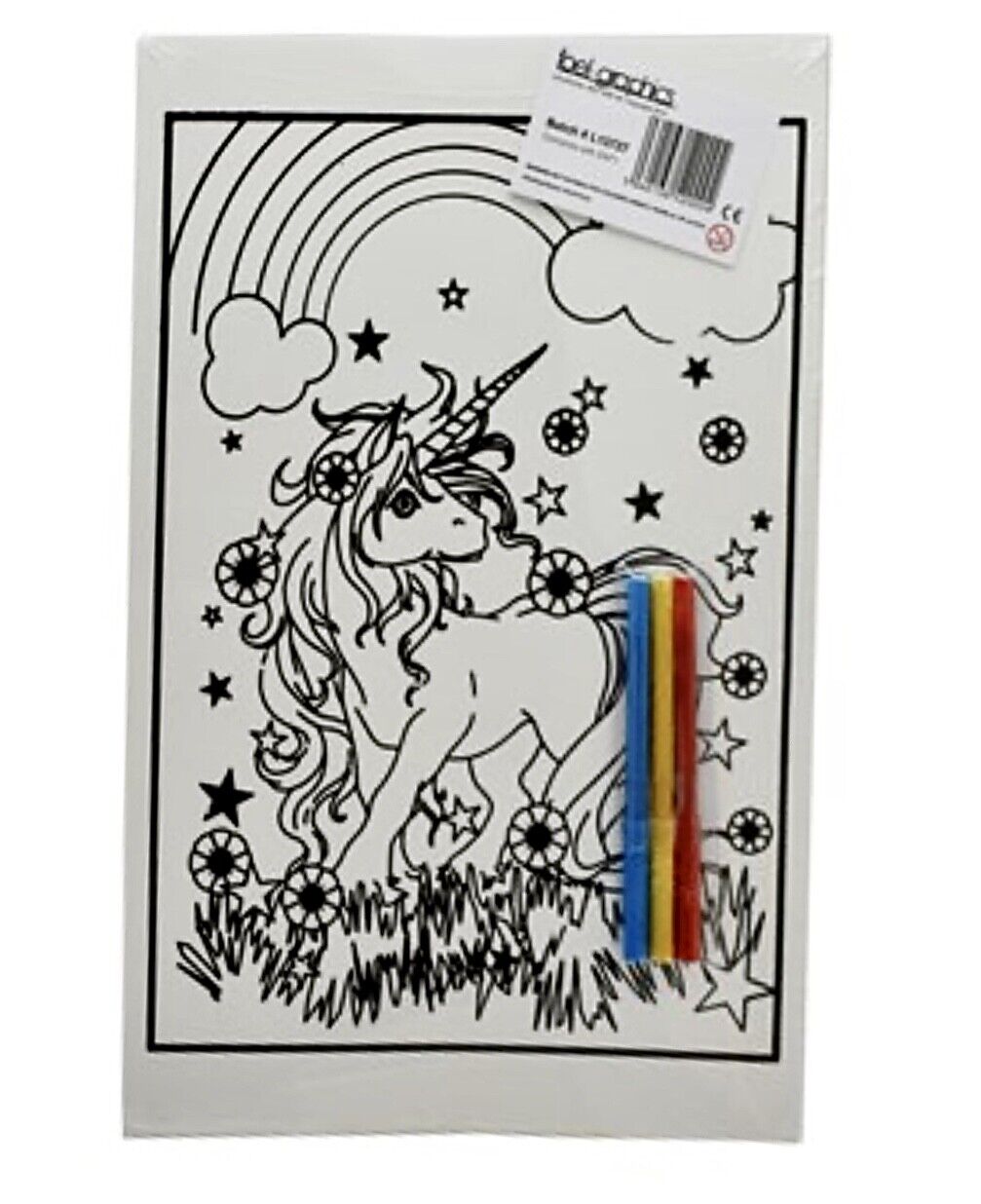 1x Big A3 Colouring Board with Free Fibre Pens and Crayons - Choose your Design