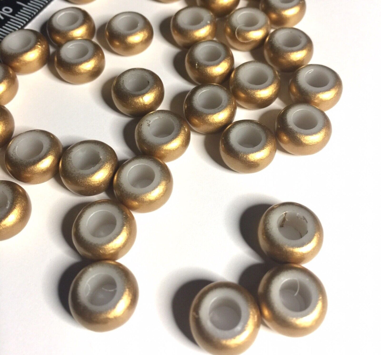 10x Mix Style Acrylic & Resin, Polymer Clay or Glass European Large Hole Bead