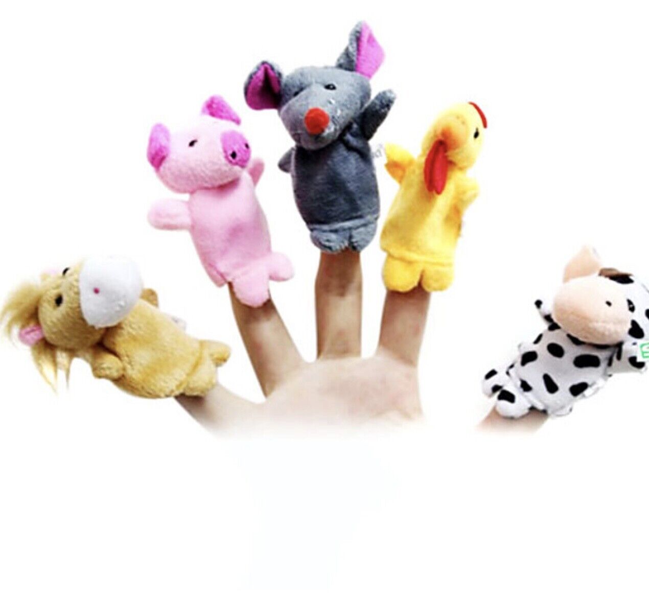 12x or 10x Cute Animals Finger Puppet Educational Learning Fun