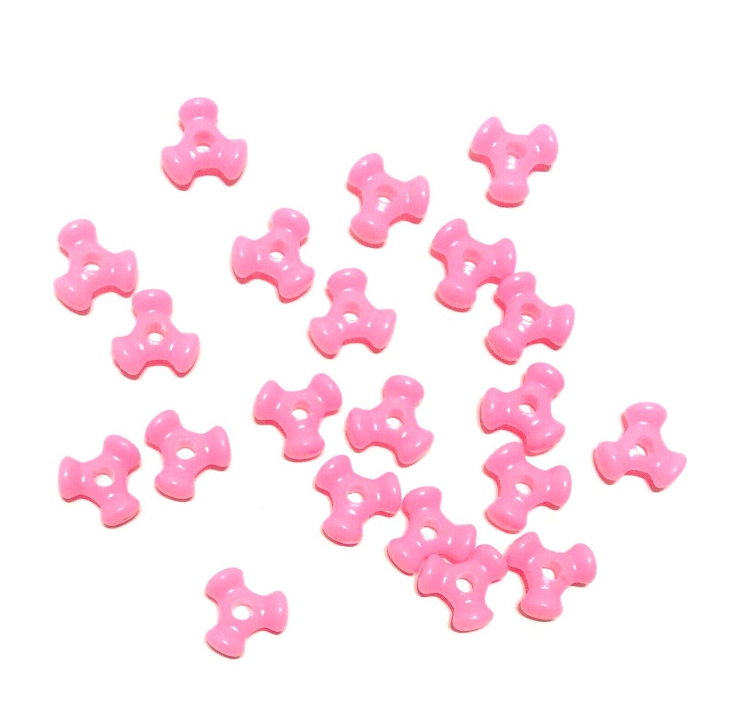 200x Mix Colour 10mm Tri-Beads for Jewellery Craft Making - Choose Your Colour