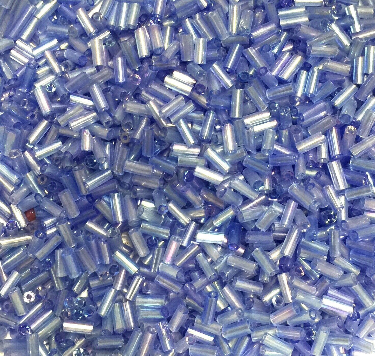 1800+ Shiny Bugle Glass 4.5-5.0mm Seed Tube Beads - Choose Your Colour