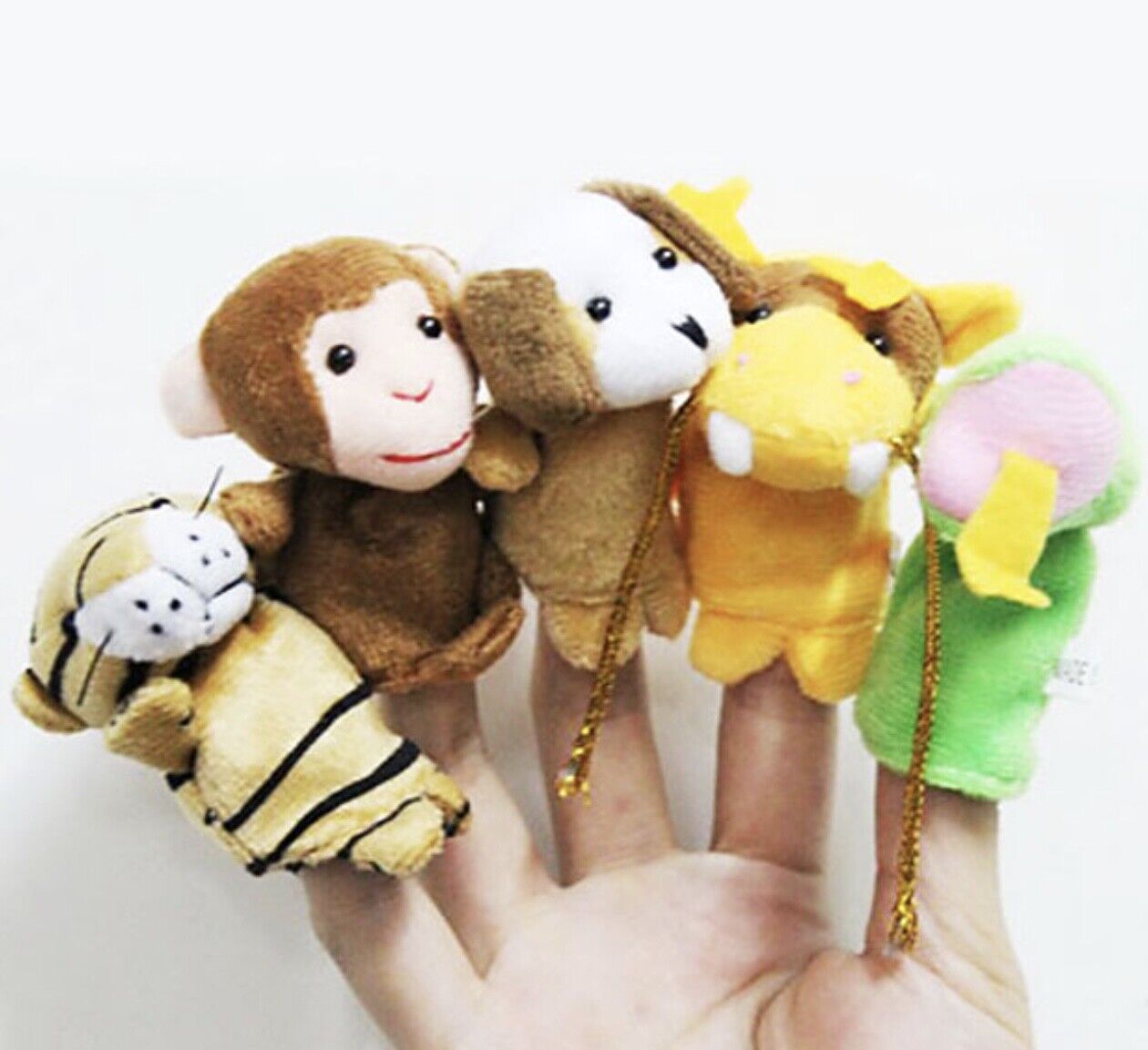 12x or 10x Cute Animals Finger Puppet Educational Learning Fun