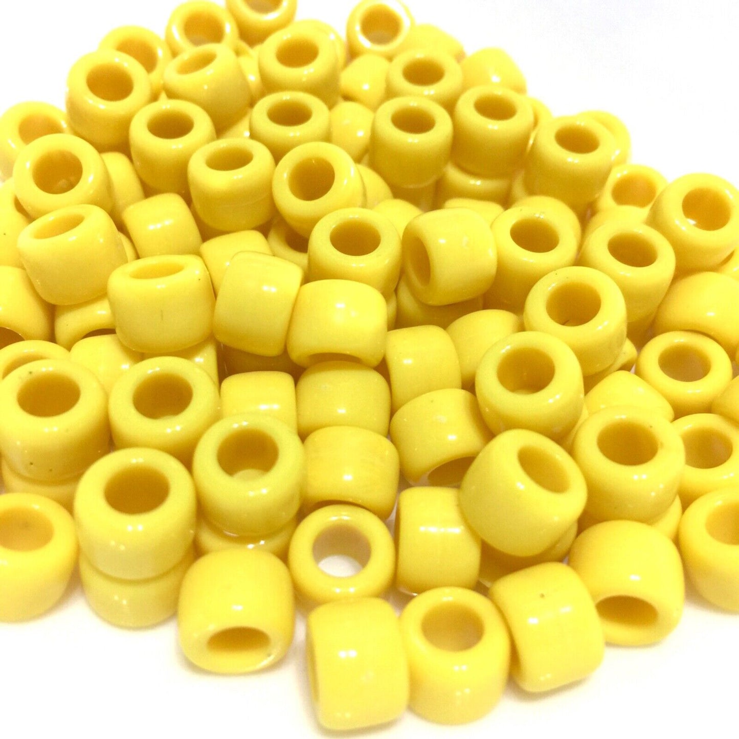 100x Smooth No Joint No Lines High Quality Pony Beads - Choose Your Colour