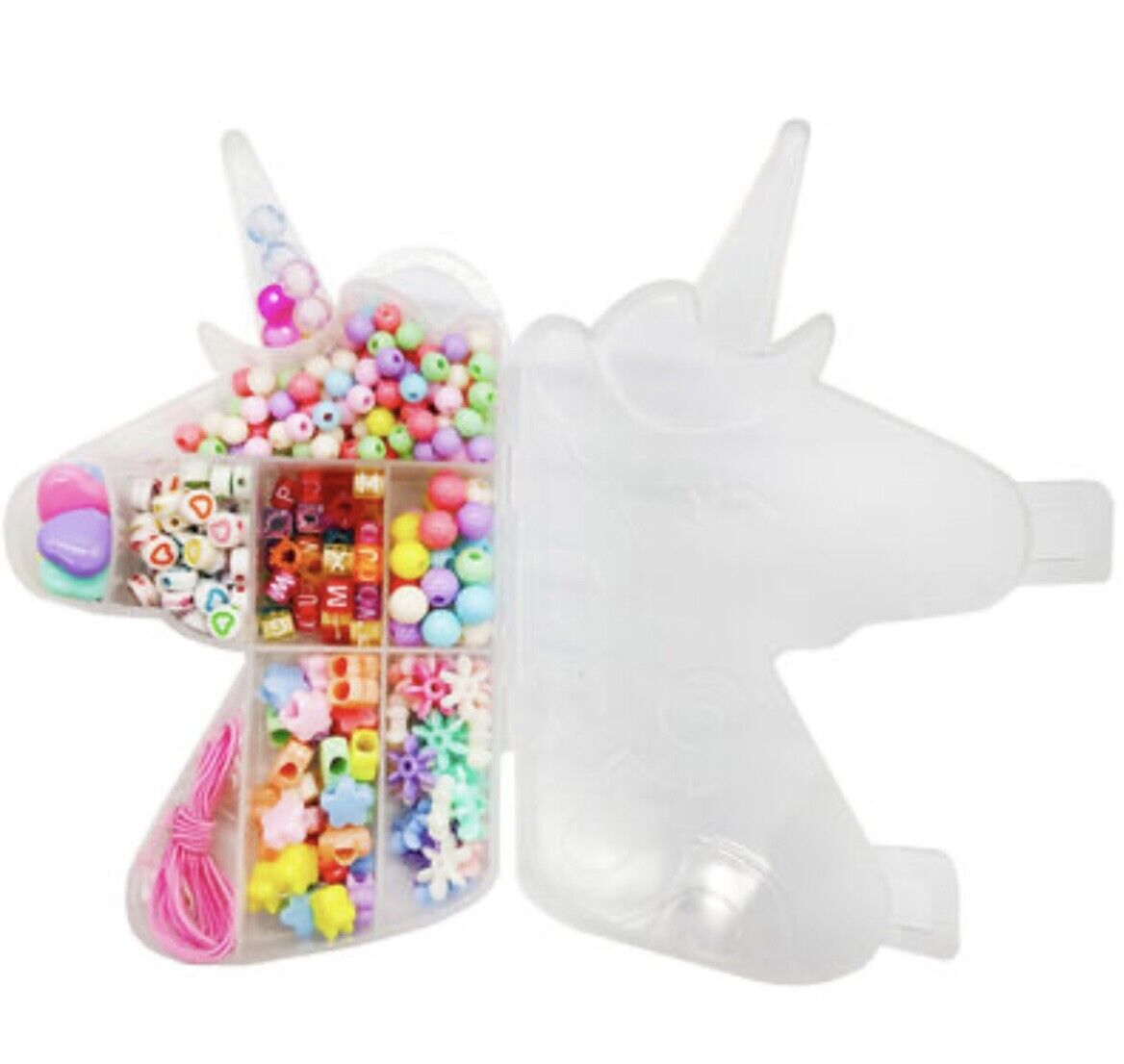 1x Acrylic Beads DIY Jewellery Making Kit with Free Plastic Bead Organiser