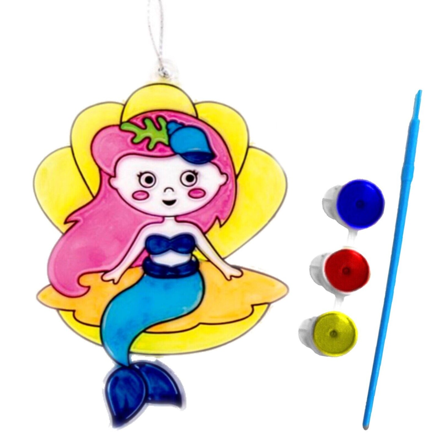 1x Cute Animals or Mythical Creatures Paint Your Own Suncatcher DIY Kit