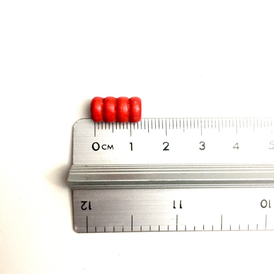 100x Curvy Spiralled Wooden Tube Beads 12x7mm
