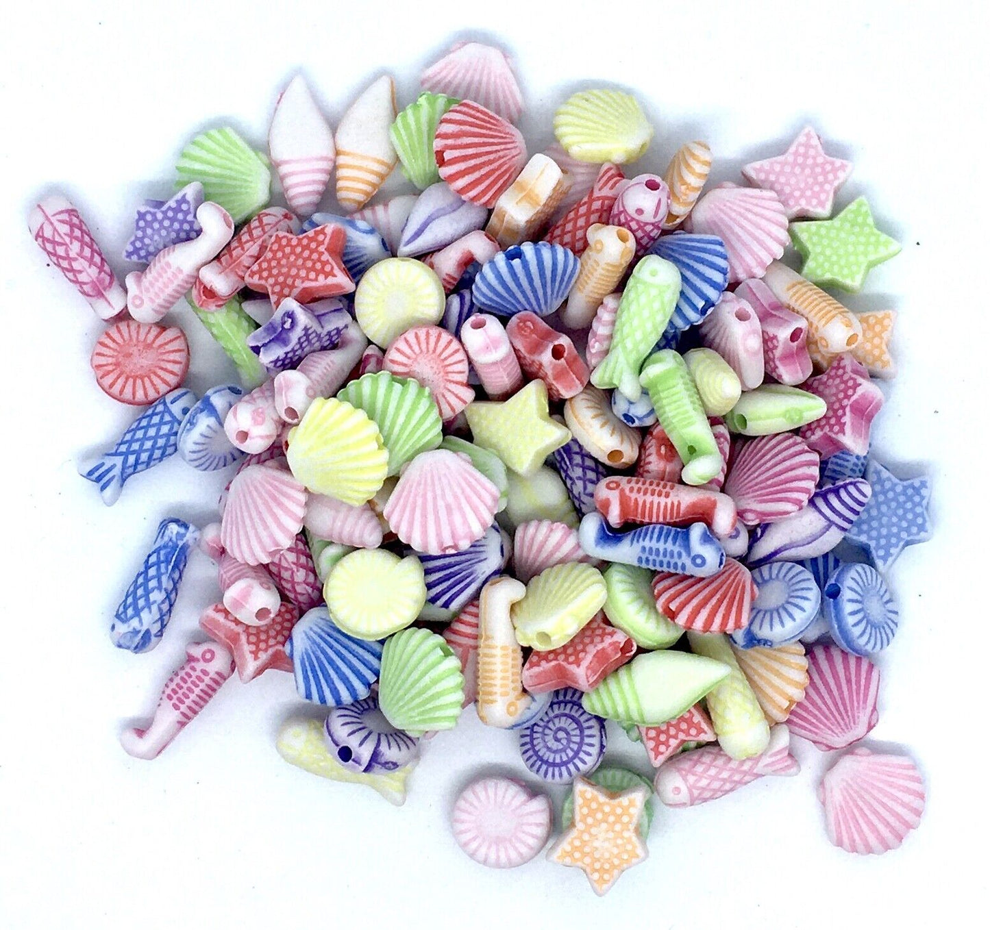 100 pcs Cute Creatures and Creations Spacer Beads - Pick Your Style