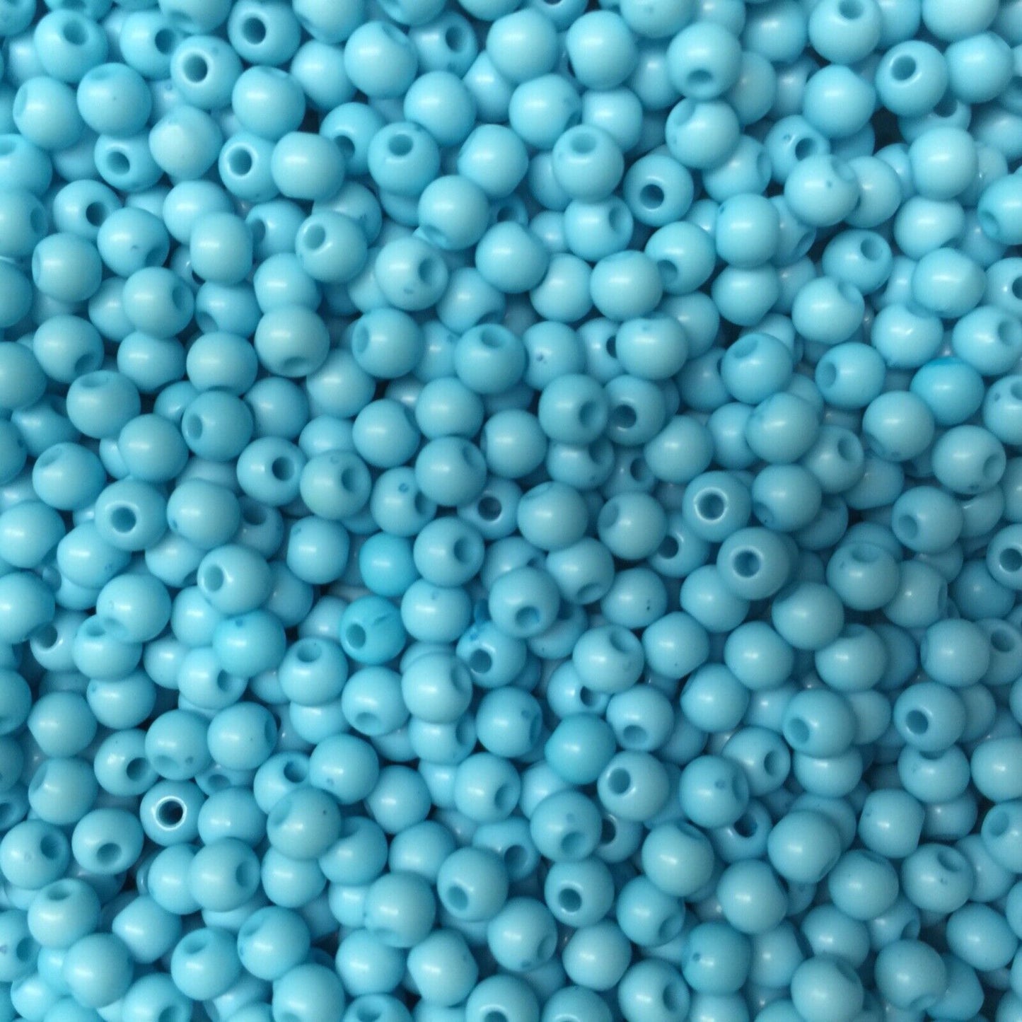 500x Solid Chunky Acrylic Small 4mm Ball Beads - Pick Your Colour