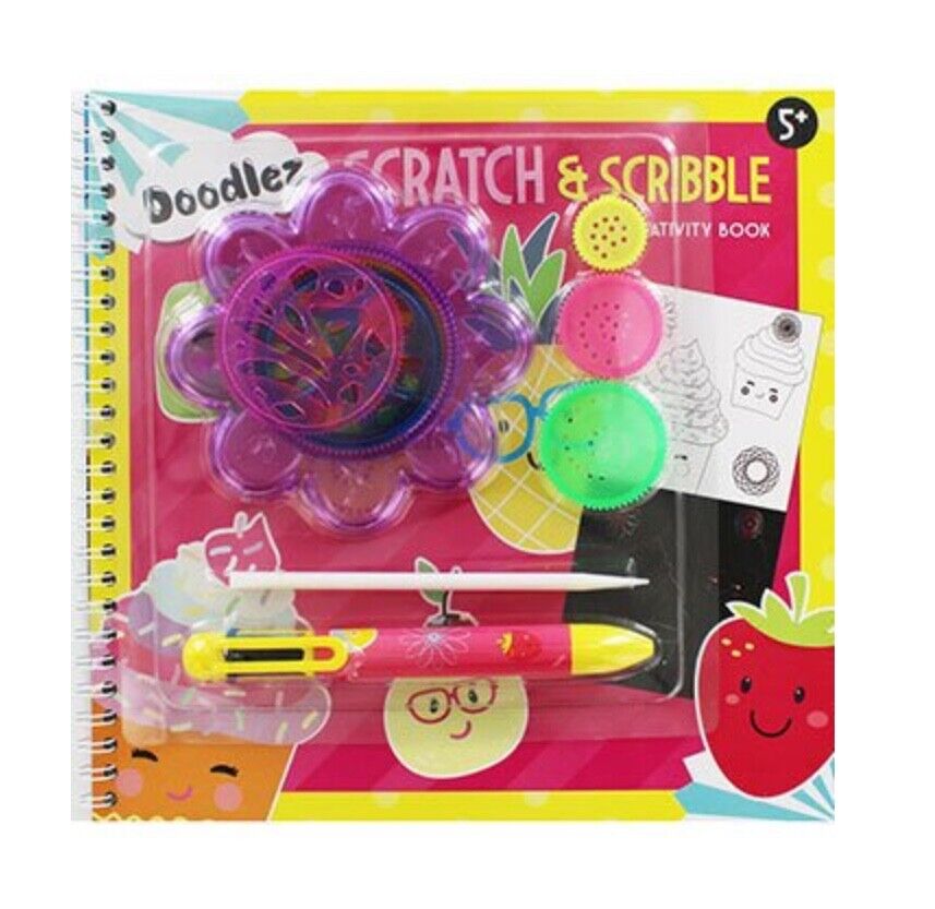 Scratch and Scribble Creativity Pack Set - Pick Your Colour