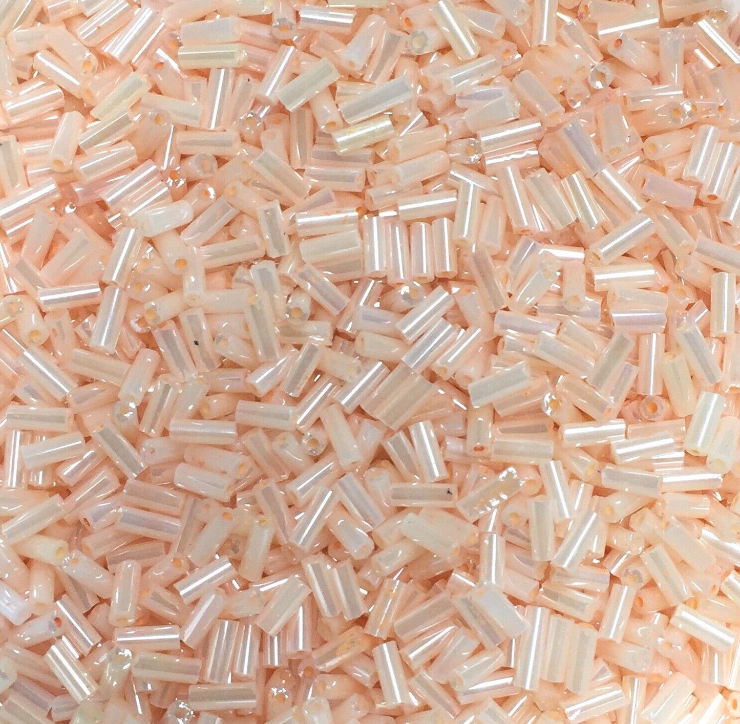1800+ Shiny Bugle Glass 4.5-5.0mm Seed Tube Beads - Choose Your Colour