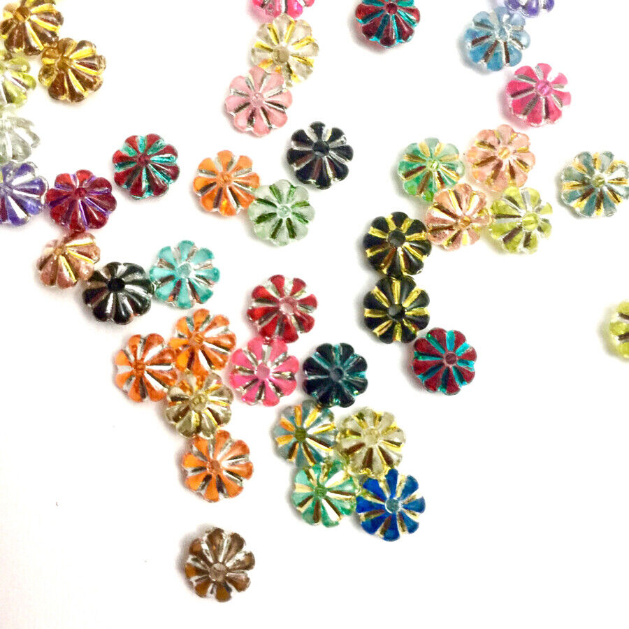 200x Mix Coloured 6mm Spacer Beads - Choose Your Style