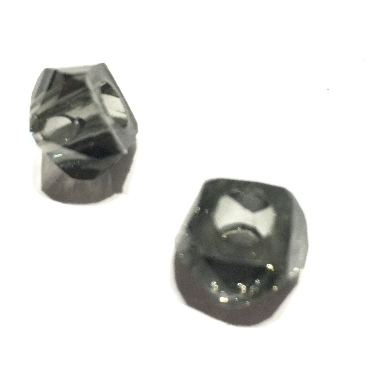 25x Large Hole Faceted 8MMx13mm Acrylic Beads for Jewellery Making