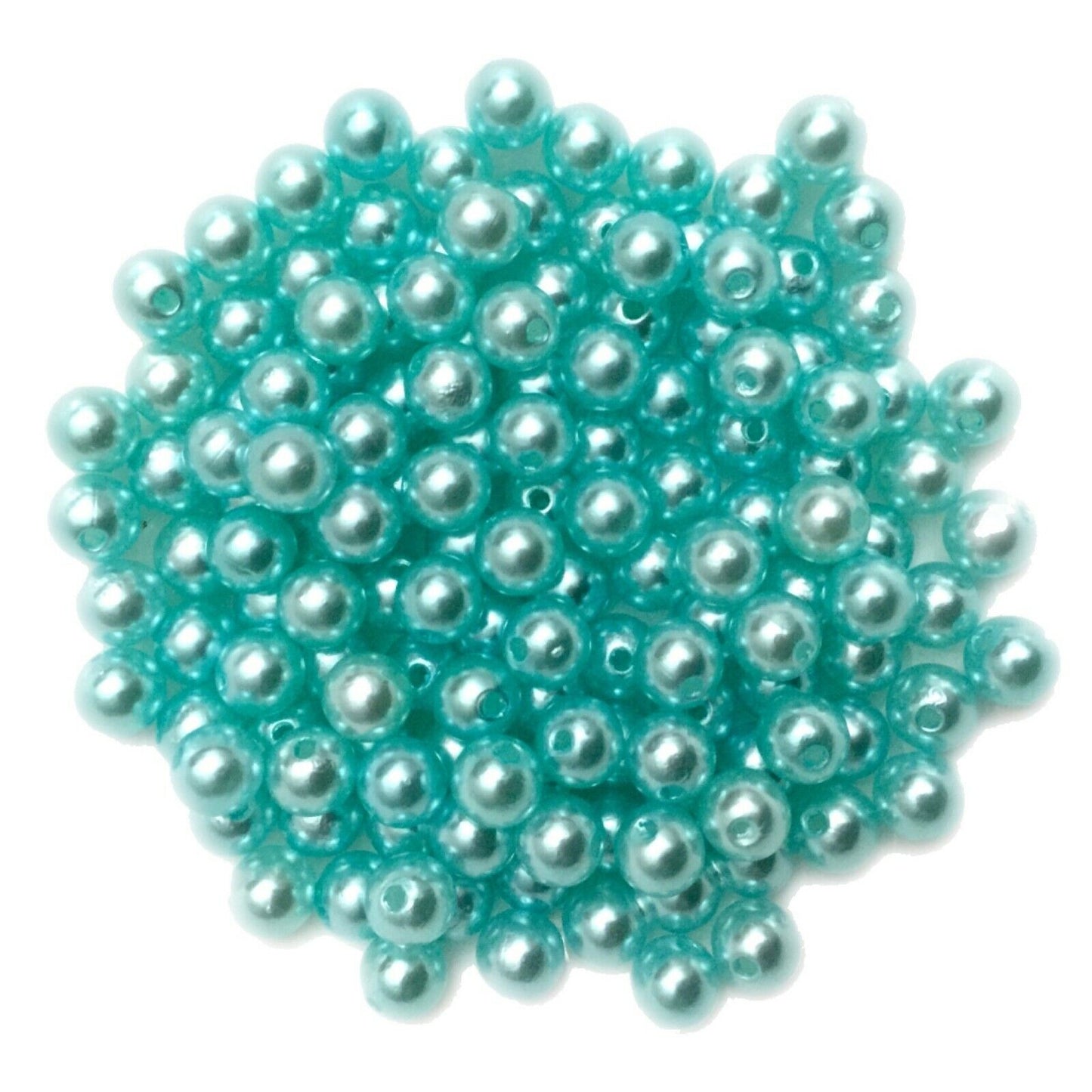 100x Acrylic 8mm Faux Pearl Beads - Choose Your Colour