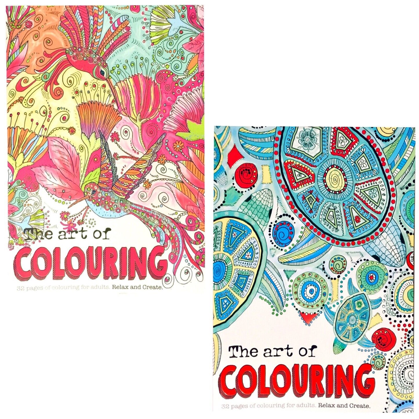 The Art of Colouring Relax & Create by Jo Joof -32 pages of Colouring for Adults