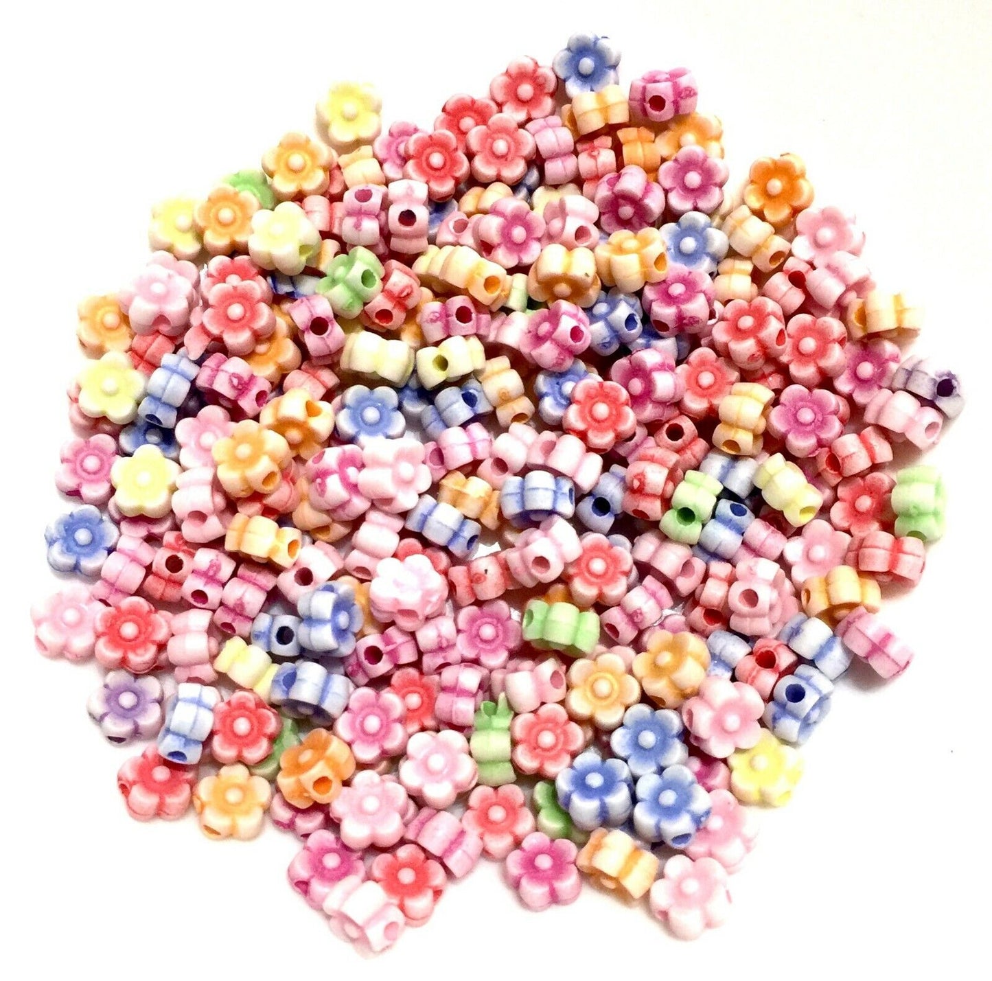 150x Flower Acrylic Beads - Pick Your Style