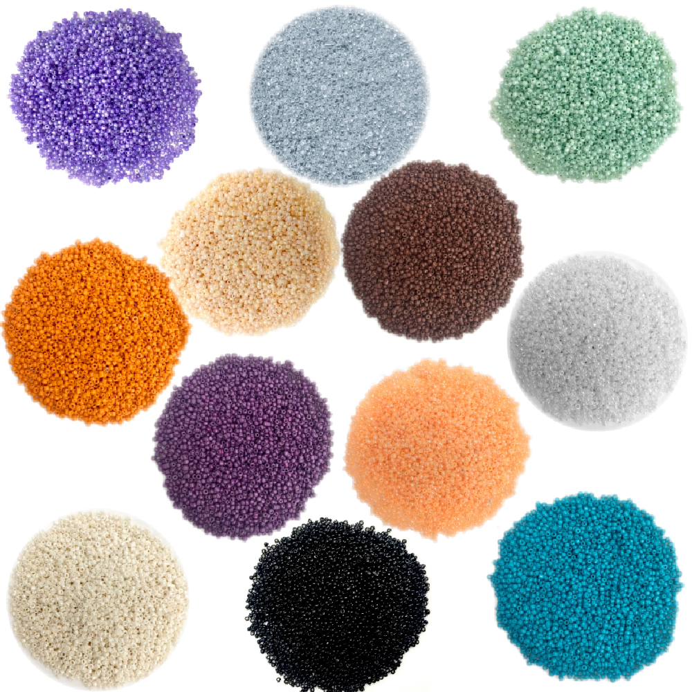 3000+ Glass 2mm Seed Beads Opaque - Pick your Colour