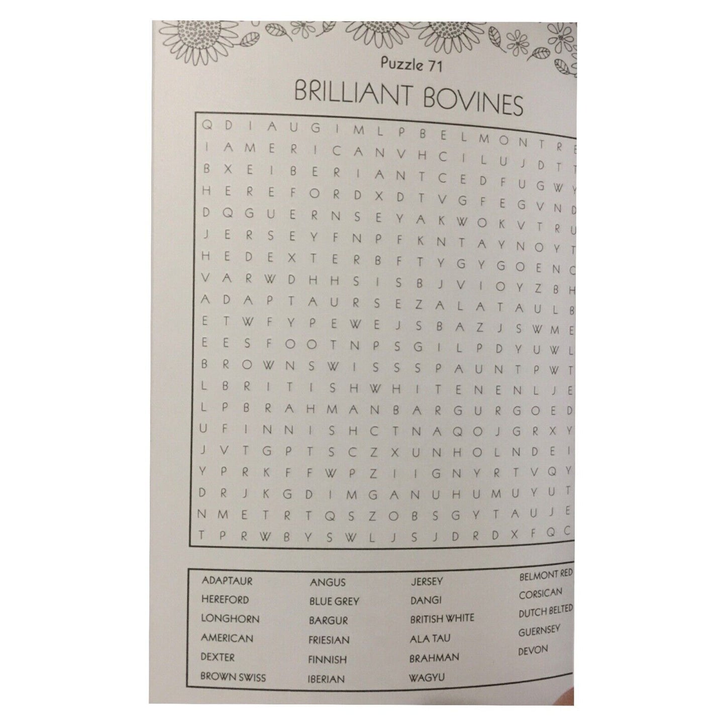 The Calm Art of Word Search for Adult - A5 Size 100 Word Search