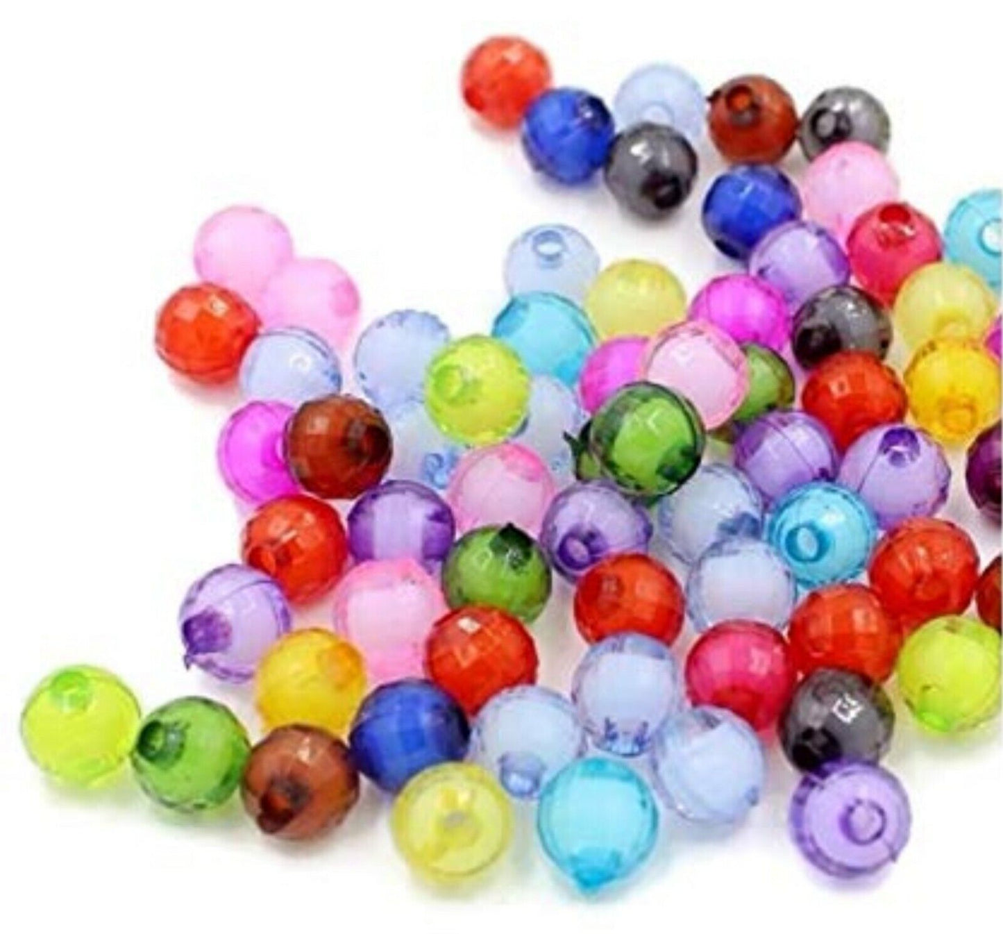 100x Mix Colour Mix Design 8mm Spacer Beads - Pick Your Style