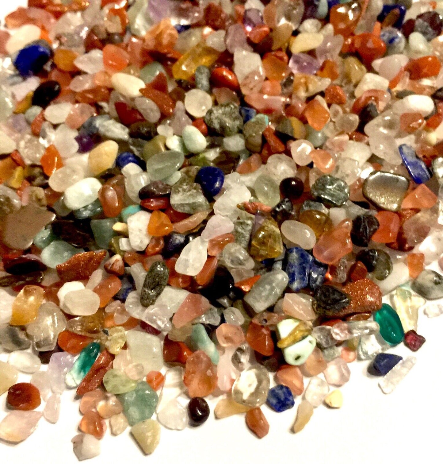 25g Natural Semi Precious Gemstone Crystal Tiny Chips Nuggets 2mm-6mm