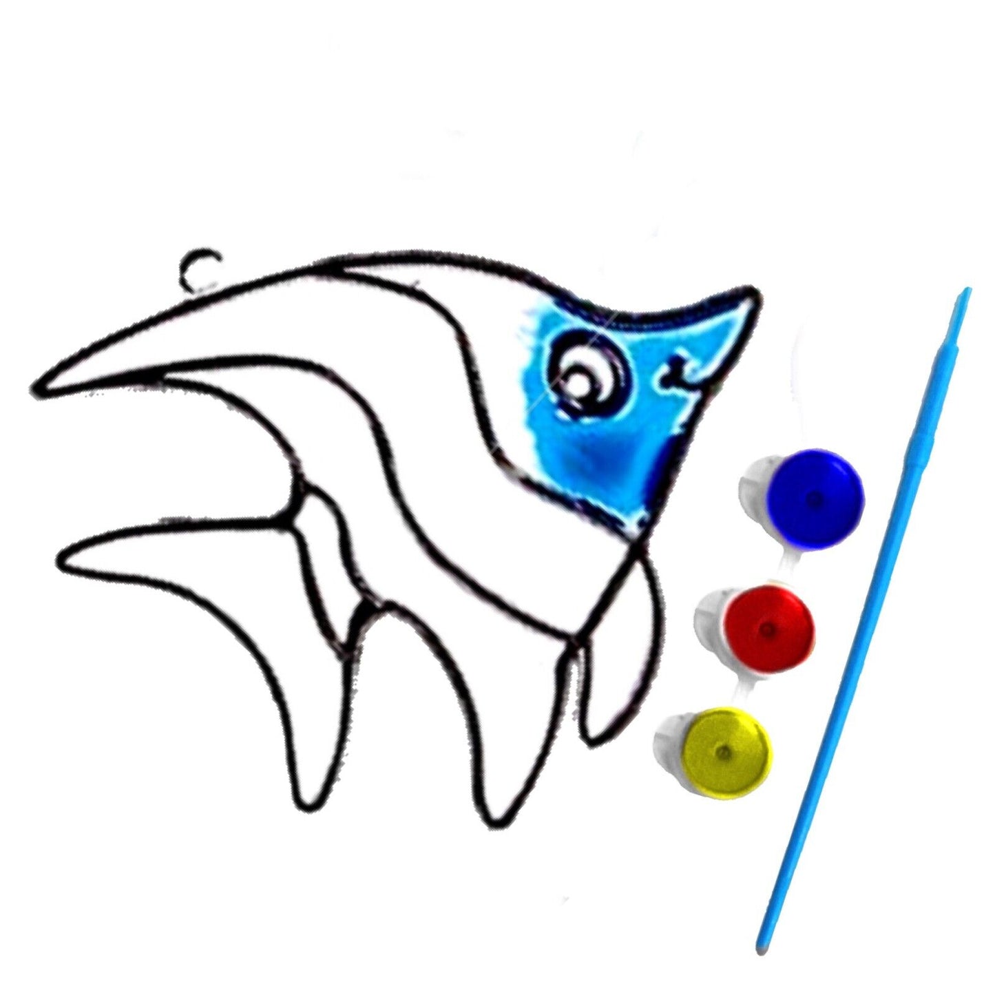 1x Cute Animals or Mythical Creatures Paint Your Own Suncatcher DIY Kit
