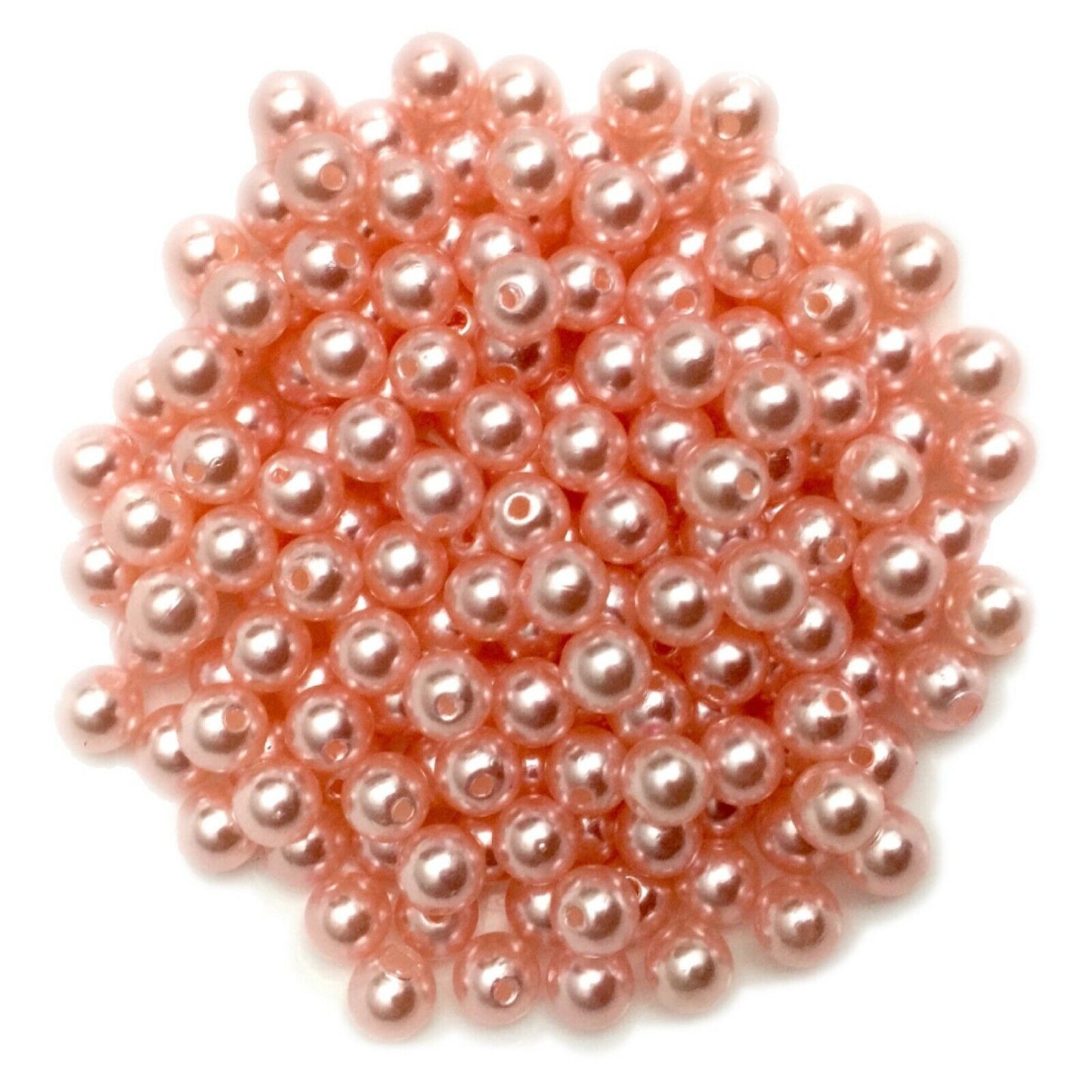 100x Acrylic 8mm Faux Pearl Beads - Choose Your Colour