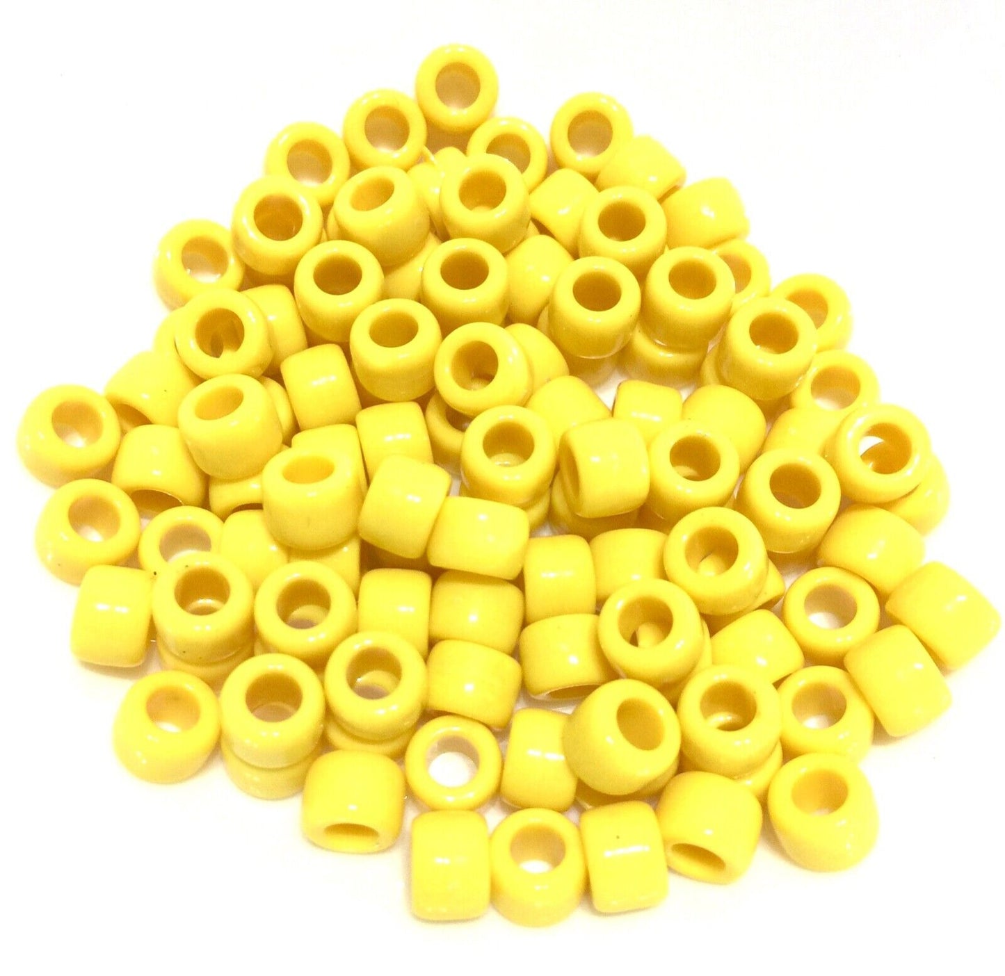 100x Smooth No Joint No Lines High Quality Pony Beads - Choose Your Colour