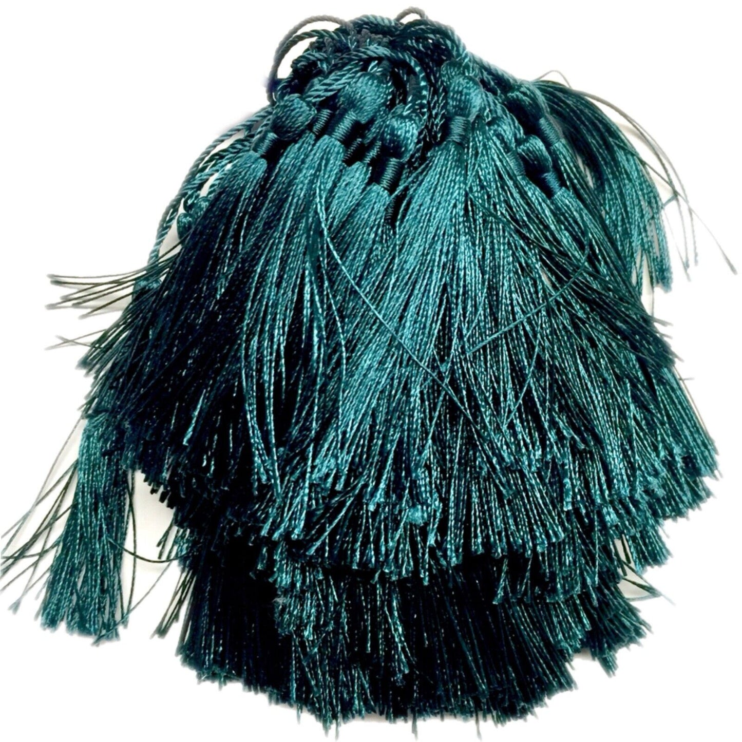 10x Satin Feel Colourful 13cm Tassels for Jewellery or Craft Making
