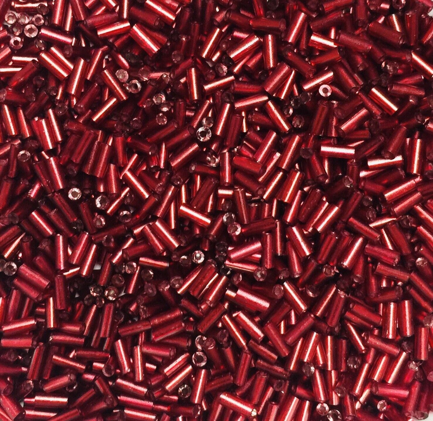 1800+ Shiny Bugle Glass 4.5-5.0mm Seed Tube Beads - Choose Your Colour