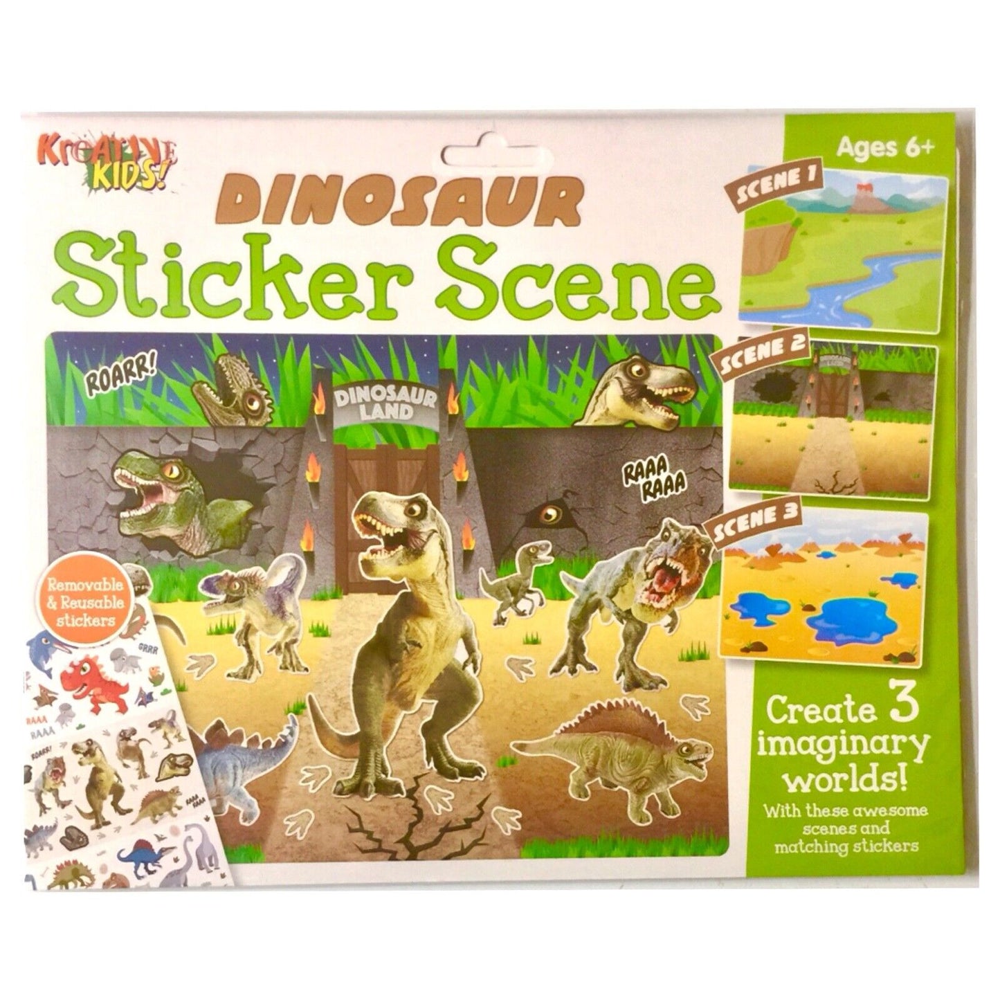 Create Your Own Sticker Scene (3x Scene per Pack) -Pick Between Unicorn, Mermaid