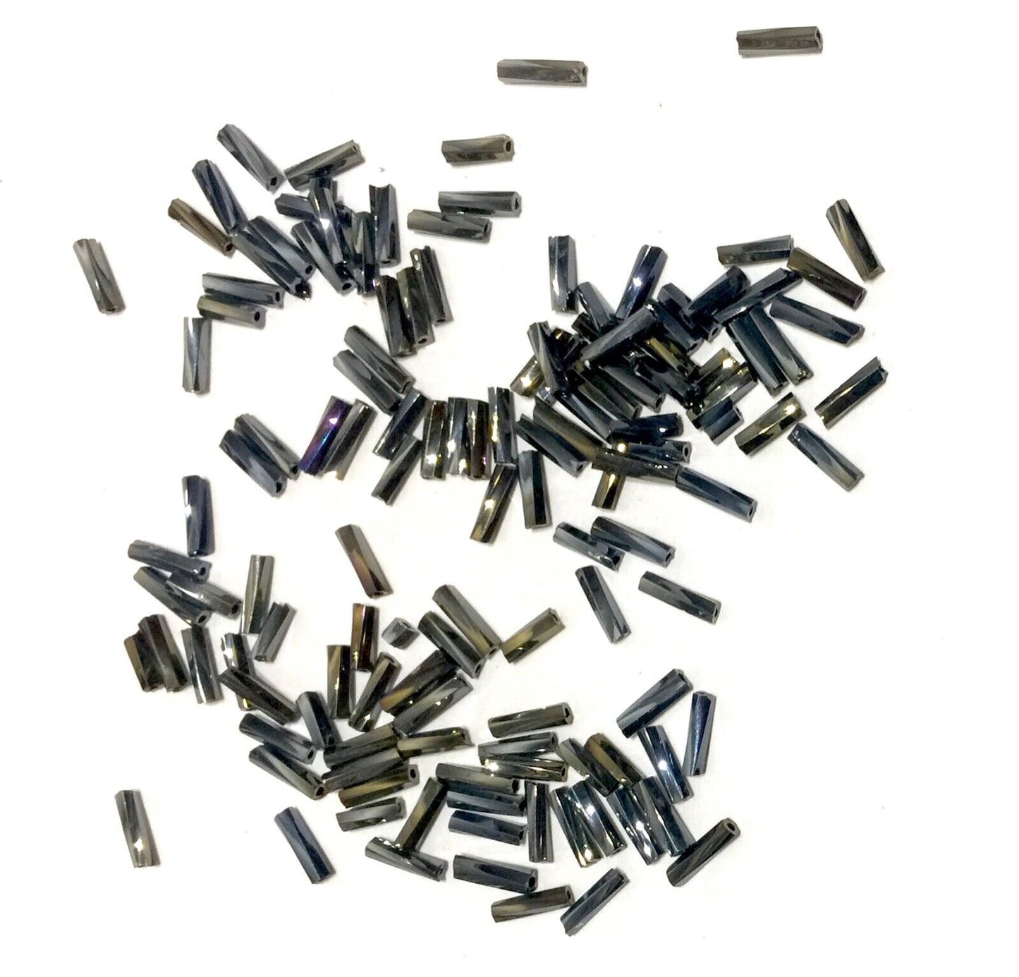 650+ Twisted Spiral 6mm Bugle Tube Glass Seed Beads - Pick Your Colour