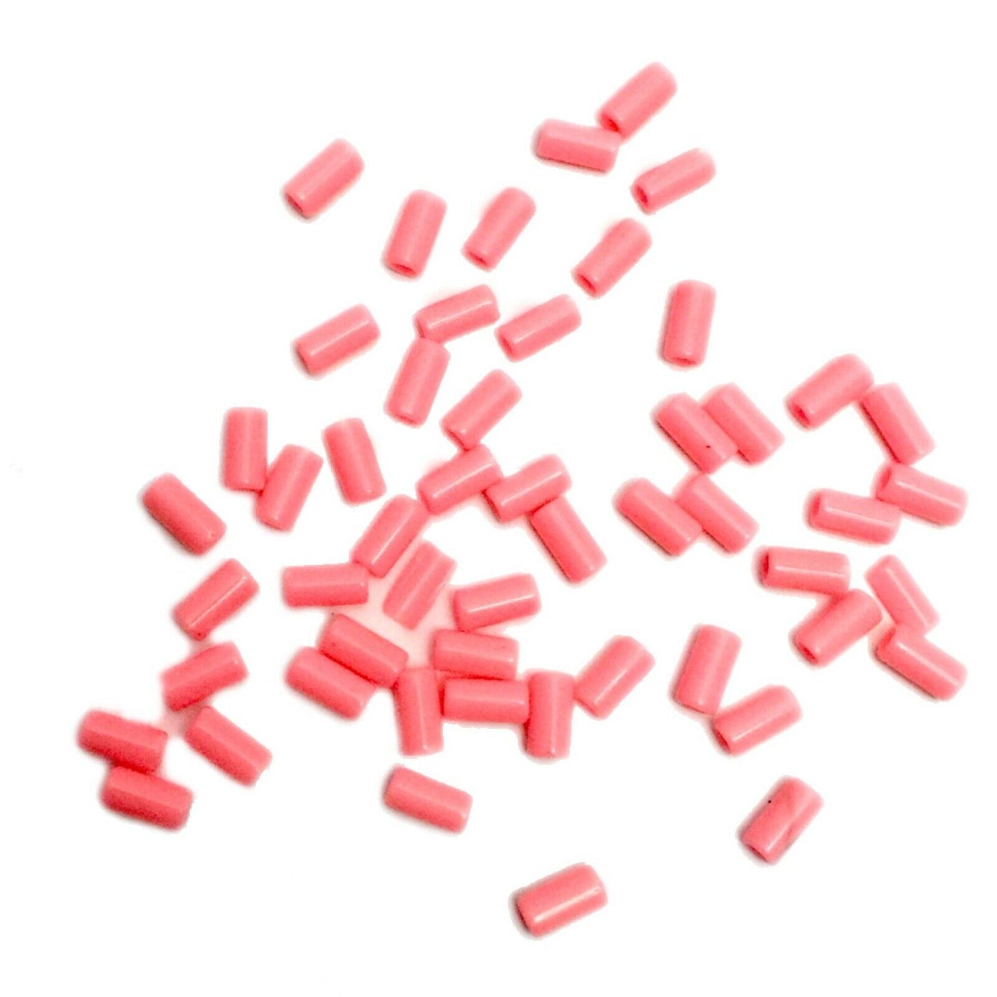 200x Acrylic Barrel Tube Beads 9mmx4mmm - Choose Your Colour